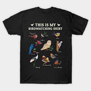 Cool Bird Lover Birdwatching Present Birdwatcher Birder Gift T-Shirt